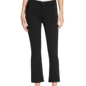 J Brand Womens Selena Bootcut Jeans Cropped Mid-Rise - Black Bastille- Size 26